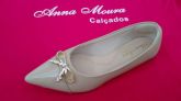 Sapatilha Napa Off White/Verniz - Bico Fino